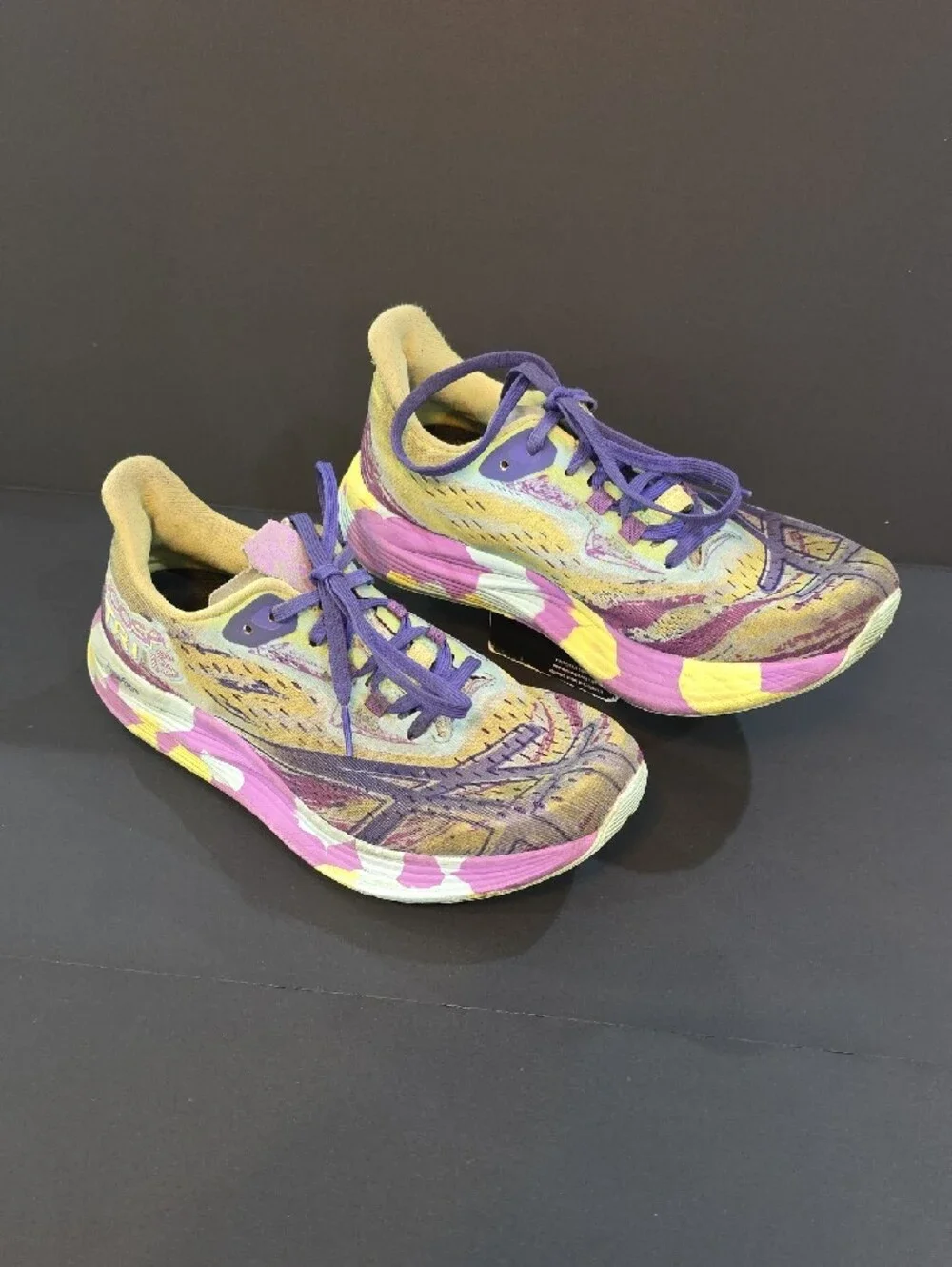 Asics Gel-Noosa Tri 15 Women's Purple and Yellow Running Shoes Size 7.5